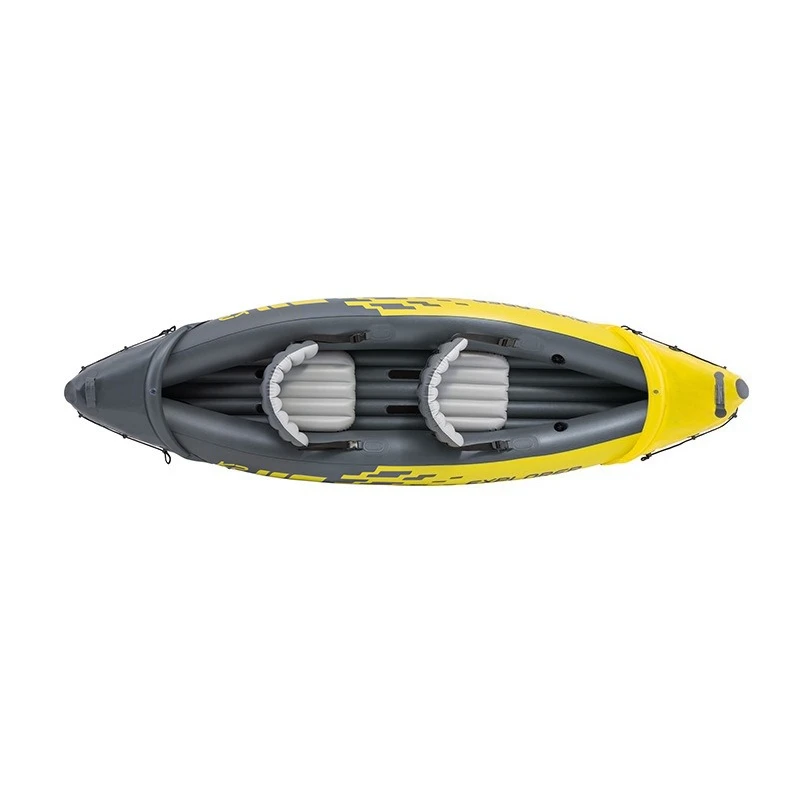 Single double kayak rubber boat fishing inflatable boat assault boat canoe paddle air pump