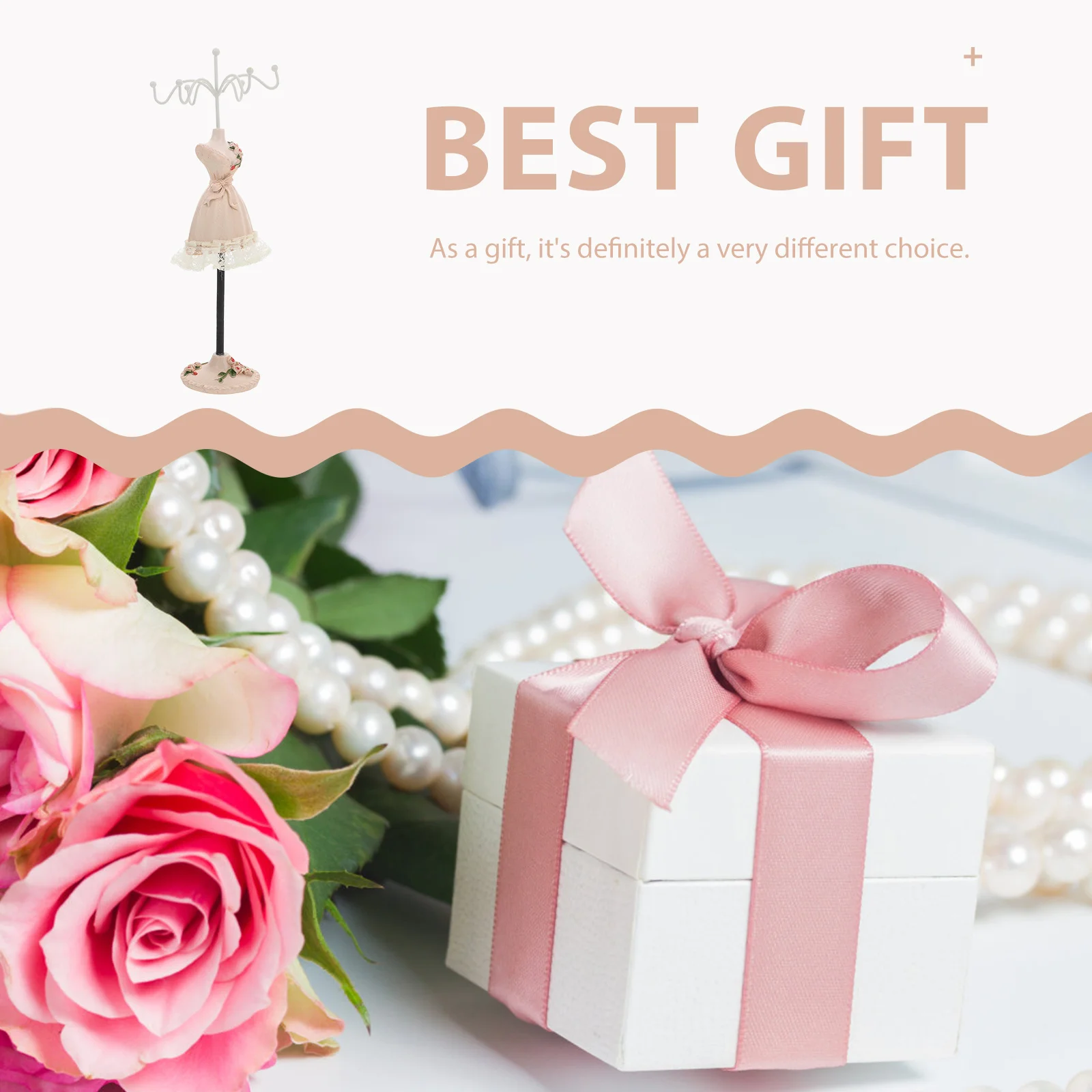 Jewelry Rack Delicate Desktop Necklace Stand Household Jewelry Organizer Display Holder For Ring Earring Bracelet