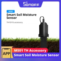 SONOFF-Sensor inteligente de humedad del suelo MS01, accesorio de origen TH Elite/TH, Detector impermeable IP55, dispositivo de riego automático DIY