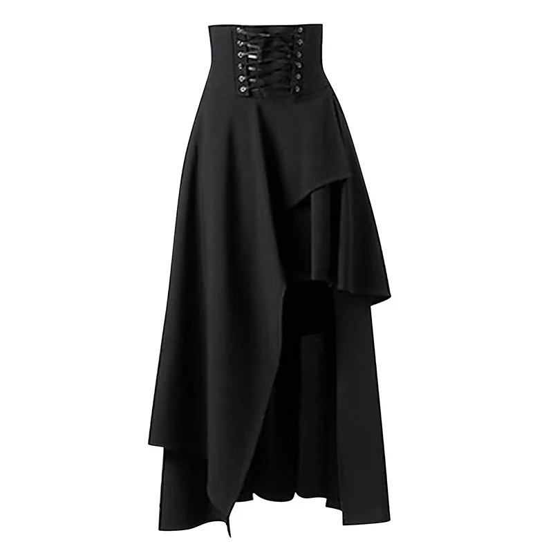 

Cosplay Medieval Renaissance Gothic Steampunk Clothes Viking Pirate Costumes Halloween Carnival Vintage Dress Up Hem Maxi Skirt