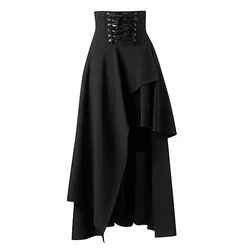 Medieval Renaissance Skirt Gothic Steampunk Clothes Viking Pirate Costumes Halloween Carnival Vintage Dress Up Hem Maxi Skirt