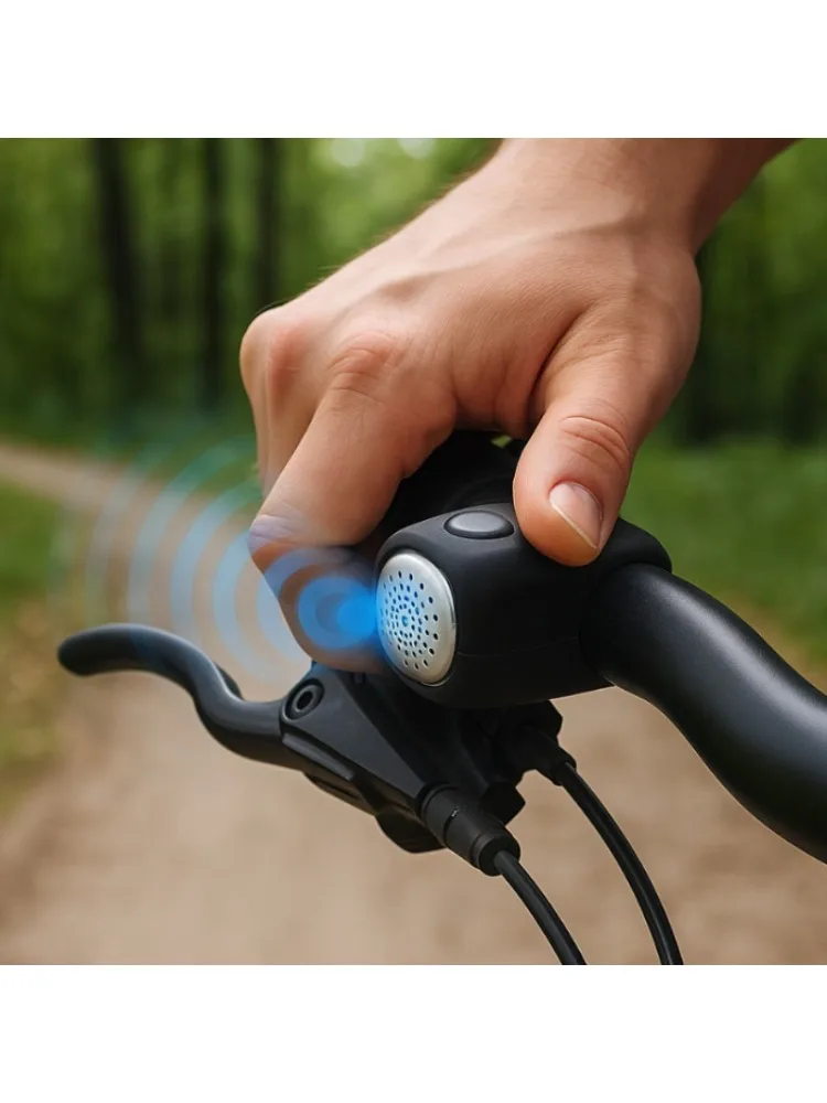 AliExpress Electric Bicycle Bell Bike Horn 3 Sound Mode Motorcycle Warning Horn MTB Road Cycling Handlebar Bells Loud Bell for Safe Riding