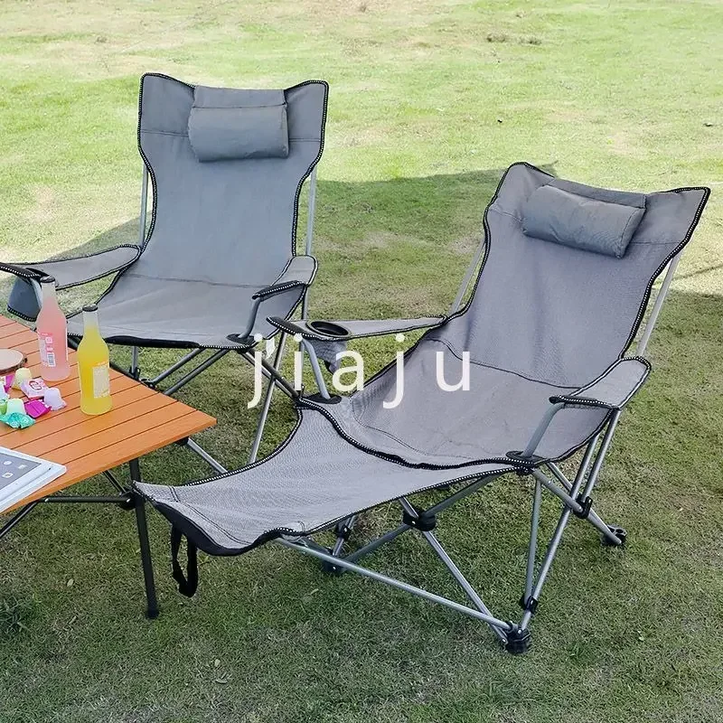 

Niceway Foldable Picnic Camping Portable Fishing Chairs Beach Chairs Outdoor Garden Park Single Lazy Chair Backrest Cushion