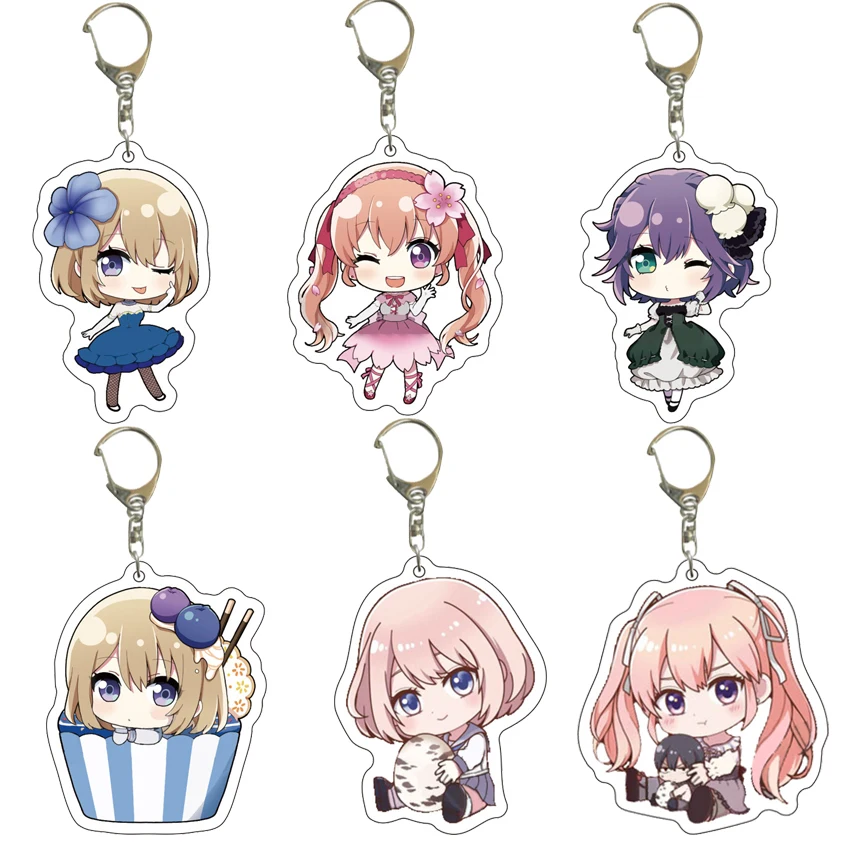 55MM Anime A Couple of Cuckoos Figur Umino Nagi Amano Erika Umino Sachi Segawa Hiro Mochizuki Ai Acryl-Schlüsselanhänger Niedliche Geschenke