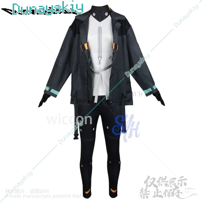 نوير تأثيري Synduality أنيمي زي فاسق معطف أسود السراويل Y2K الفتيات أزياء الهالوين عيد الميلاد كرنفال حزب كوس مخصصة #6