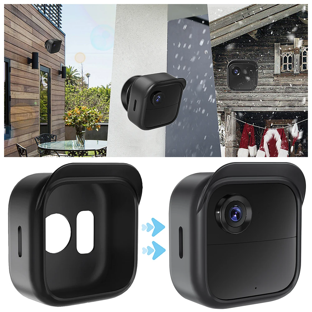 

Silicone Case Cover Weatherproof Camera Housing with Hat Brim Cam Protector Case Against UV for Blink Outdoor 4 (4th Gen)