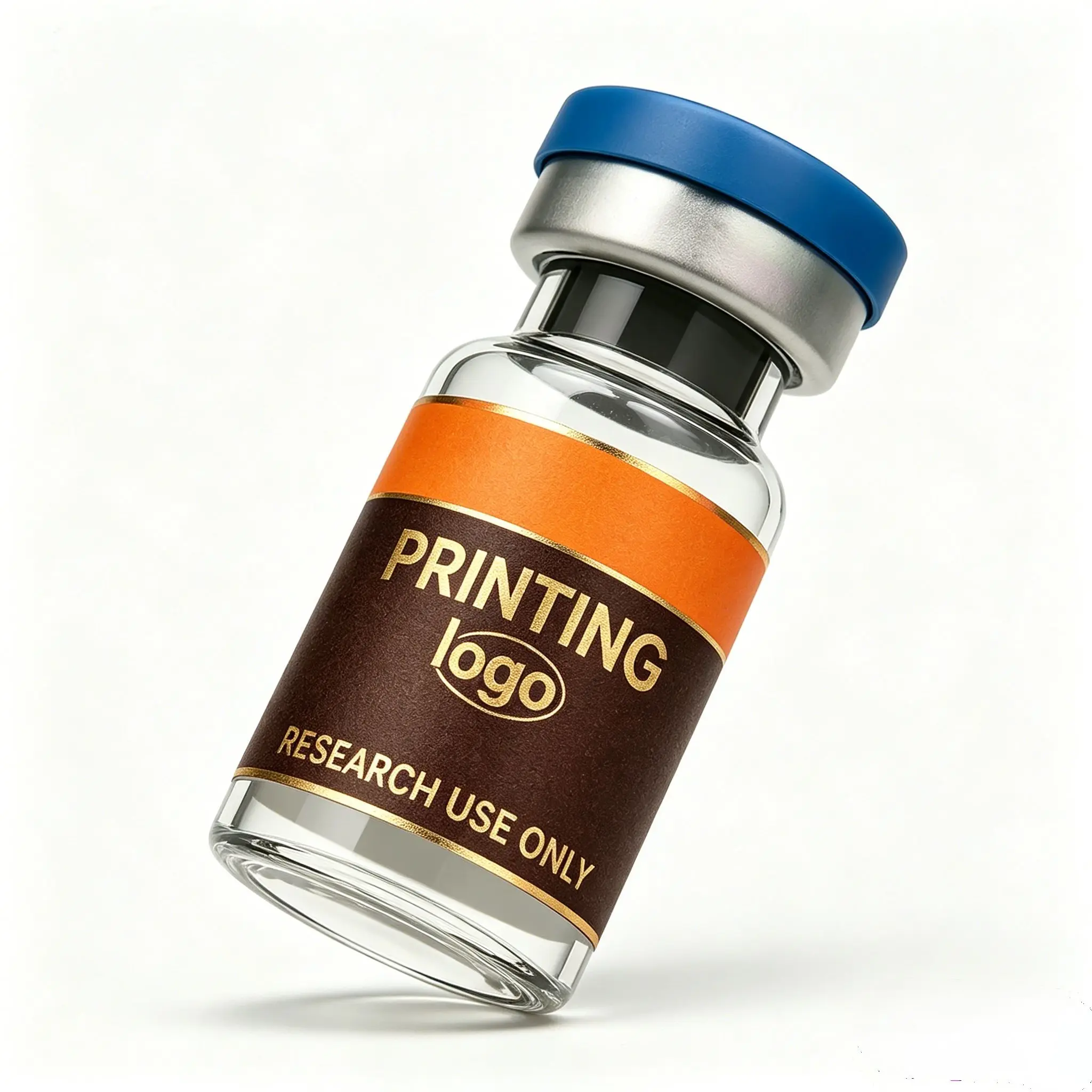 Disposable Waterproof Vinyl Self Adhesive Labels,Custom Brand Stickers for 3ml 5ml 10ml Liquid Peptide Packaging Vials - Detail 1