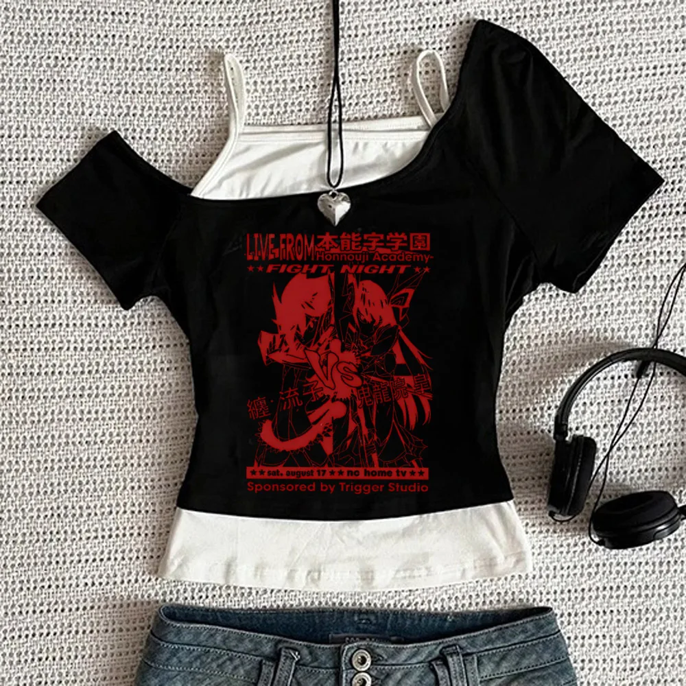 Kill La Kill cropped top female y2k kawaii cute alternative  grunge shirt emo jojifuku dollette