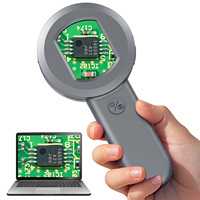 2 inch Handheld Digital Microscope Portable Microscope Magnifying Glass with Light Coin Magnifier for Error Coins, PCB Repair