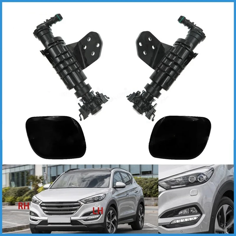 Headlight Washer Nozzle Headlamp Spray Pump Cover Cap For Hyundai Tucson 98672-D7000 98671-D7000 98680-D3000 98690-D3000