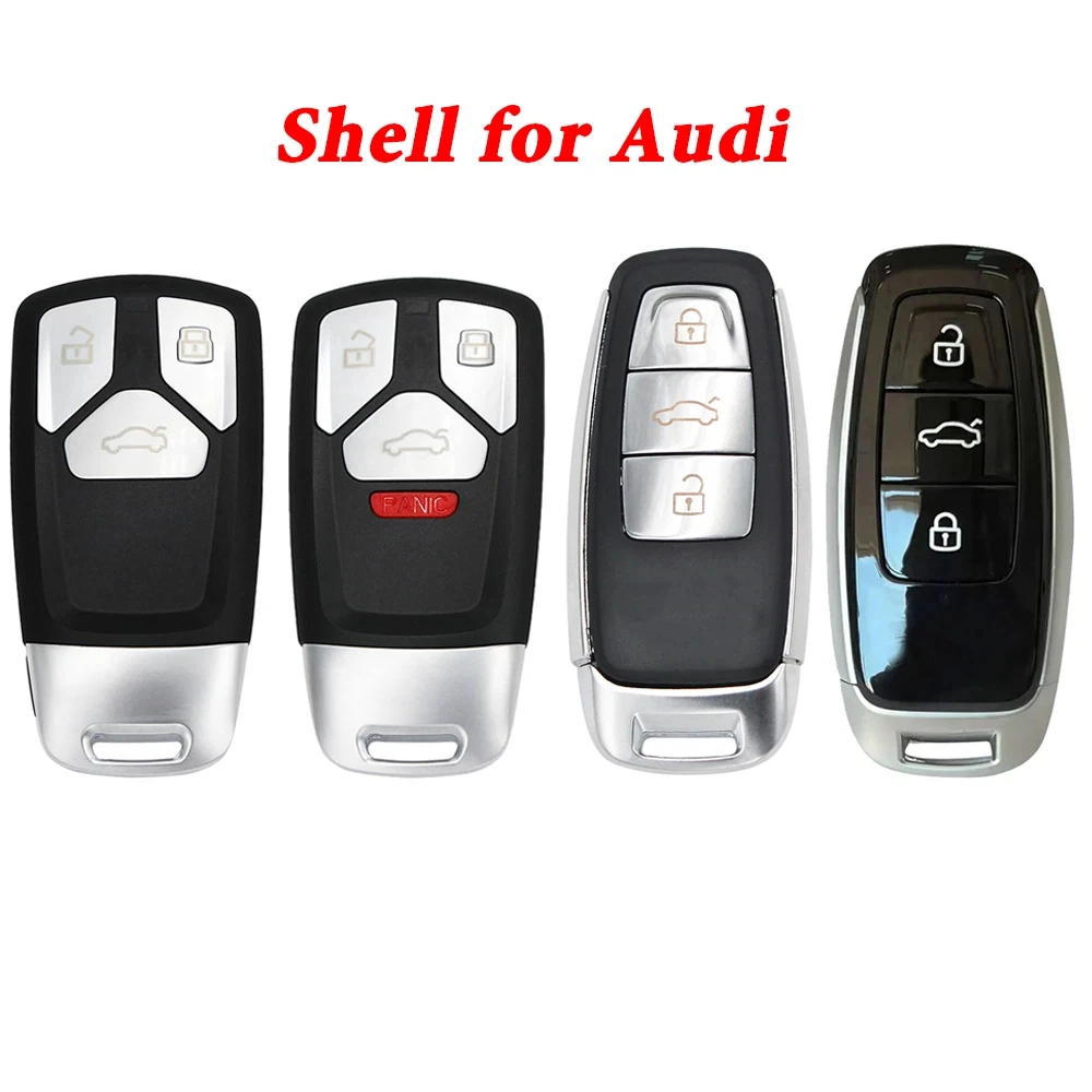 Replacement Smart Key Cover 6 Models Shell MLB Remote Spare Case Housing For AUDI A8 RS Q7 SQ7 S5 A4L A5 Key Replace