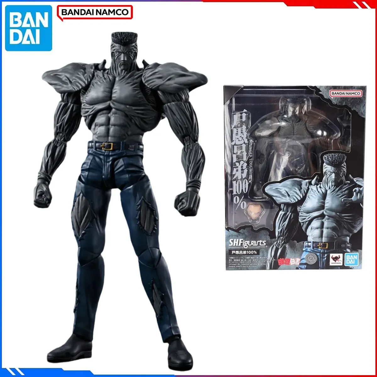 

Genuine Bandai Original YuYu Hakusho Figure Model Kit SHF 1/12 Anime Figures Younger Toguro 100% Action Model Toys Gift for Kid