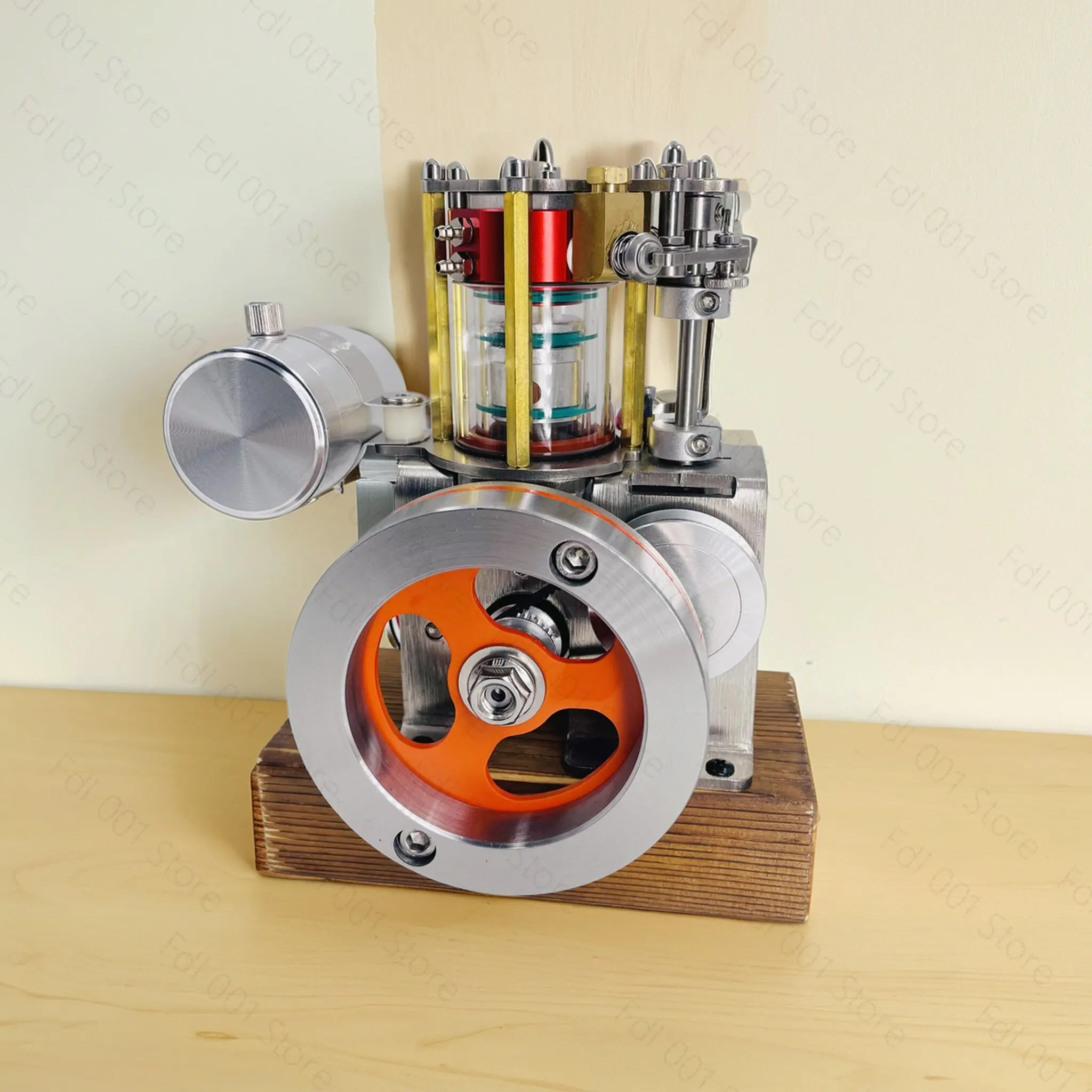 Alcohol engine four-stroke mini internal combustion engine science physics experiment model creative mechanical  can be started