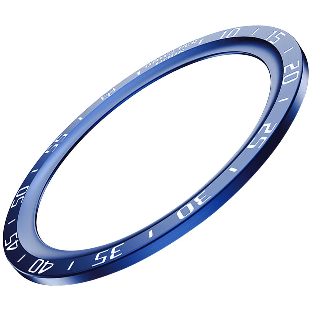 

Metal Watch Insert Smart Stainless Steel Decorative Frame Blue Lightweight Durable Scratch Resistant Comfortable Fit Practical