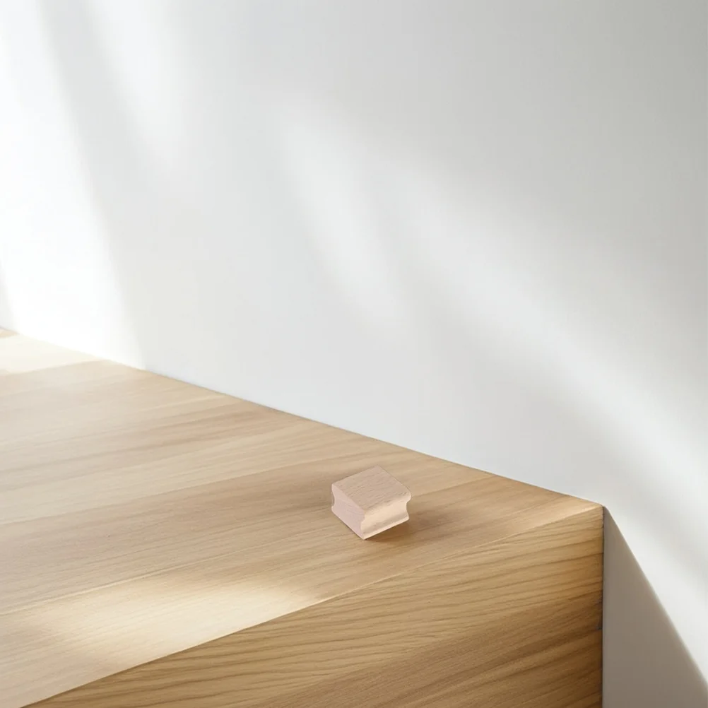 บล็อกไม้บีชสำหรับทำแสตมป์ 10 ชิ้น แบบมีร่อง สำหรับงาน DIY งานฝีมือ สมุดภาพ แสตมป์หมึก สำหรับงานประดิษฐ์ เครื่องมือปั๊มลายบนไม้