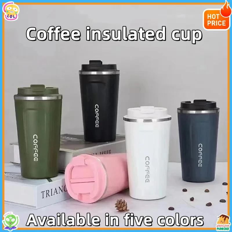 

510 мл герметичная дорожная термокружка — двухслойная изолированная кофейная чашка из нержавеющей стали, автомобильный термос