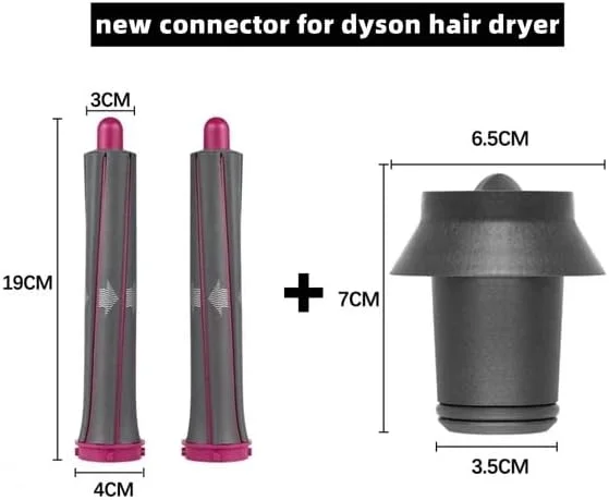 2 szt. 30mm przedłużona końcówka do loków dla Airwrap Styler HD08 dla suszarki do włosów Dyson konwersja na lokówkę do włosów Styler