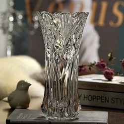 Glass Vase Bookshelf European-Style Desktop Decor Minimalist Large Capacity Flower Arrangement for Family Friends Neighbors Gift