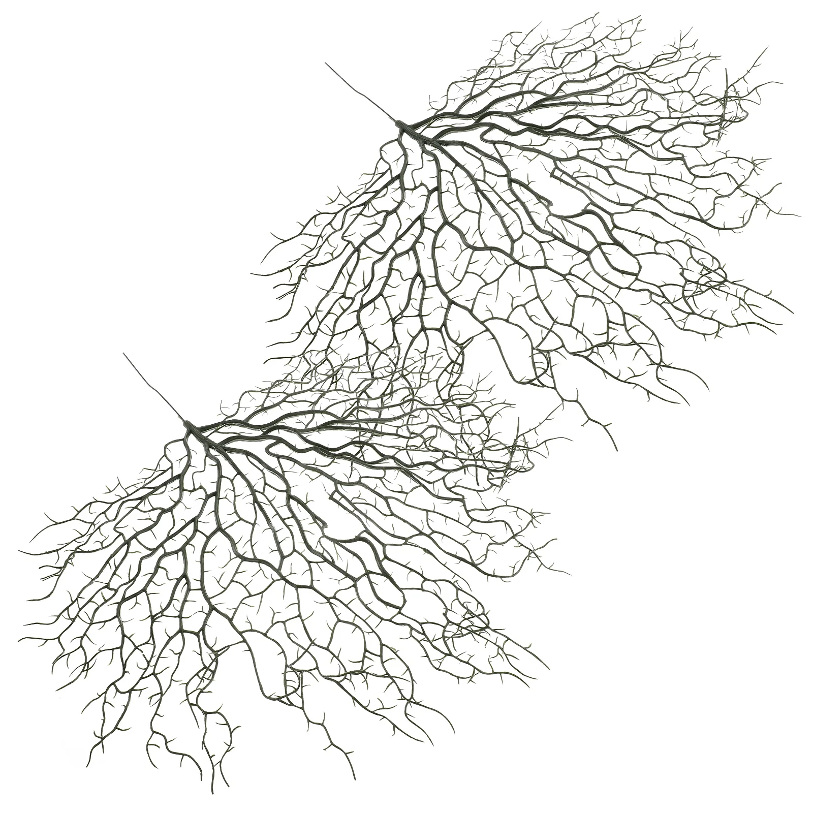 

2Pcs Fake Coral Branch Ornaments High Realism Artificial Aquarium Coral for Fish Tank Decorations Landscape Reptile Tank Decor