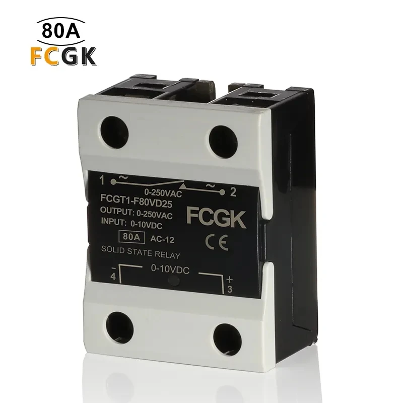 0-10V Controle Input Scr Regulator Enkele Fase Solid State Voltage Regulator 10A 25A 40A 60A 80A 100A 120A