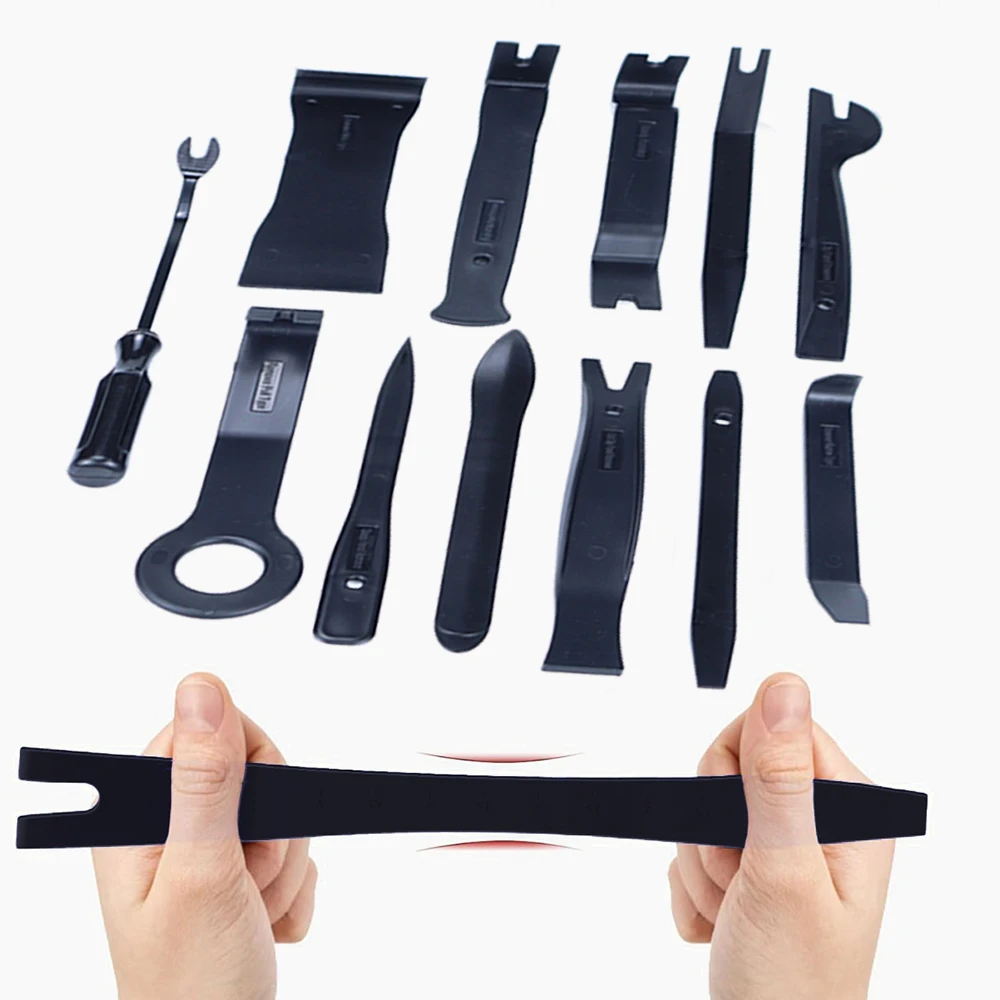 

12 шт., зажим для двери автомобиля, инструменты для снятия обшивки панели, разборки и сборки для приборной панели автомобиля, радиоприемник, инструмент для установки аудиосистемы
