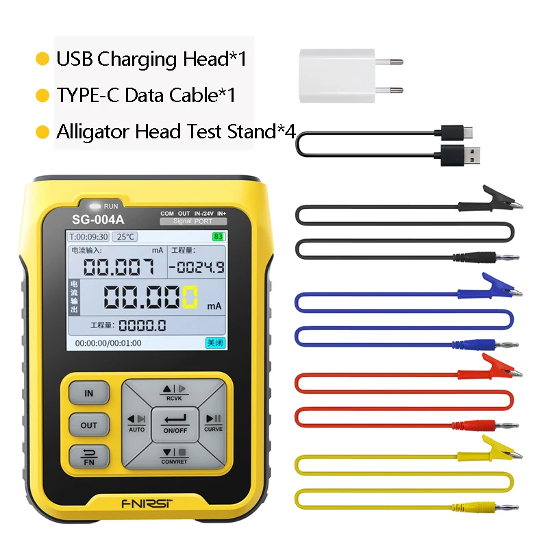 FNIRSI SG-003 Multifunctional PWM Signal Generator 4-20mA Voltage Flow Analog Process Calibration Instrument