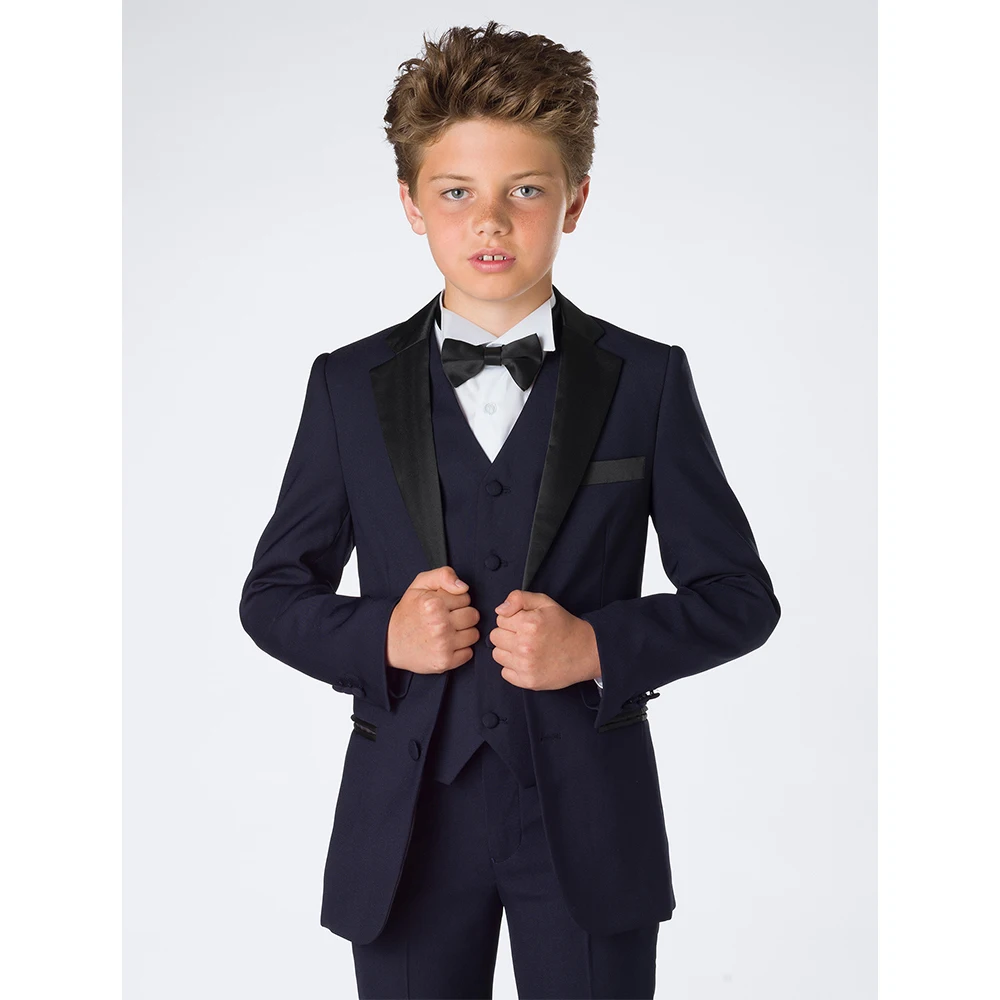 

Luxury Boys Suit Set Graduation Ceremony Custom Slim Fit Blazer Vest And Pants Formal Children Gala Elegant Costume 3 Pieces