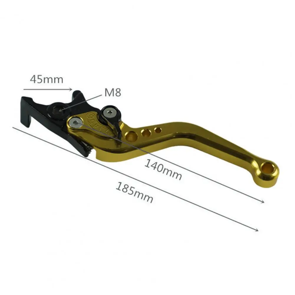 Alavanca de freio de motocicleta anti-risco, alavanca manual de moto, durável, alta resistência, 1 par