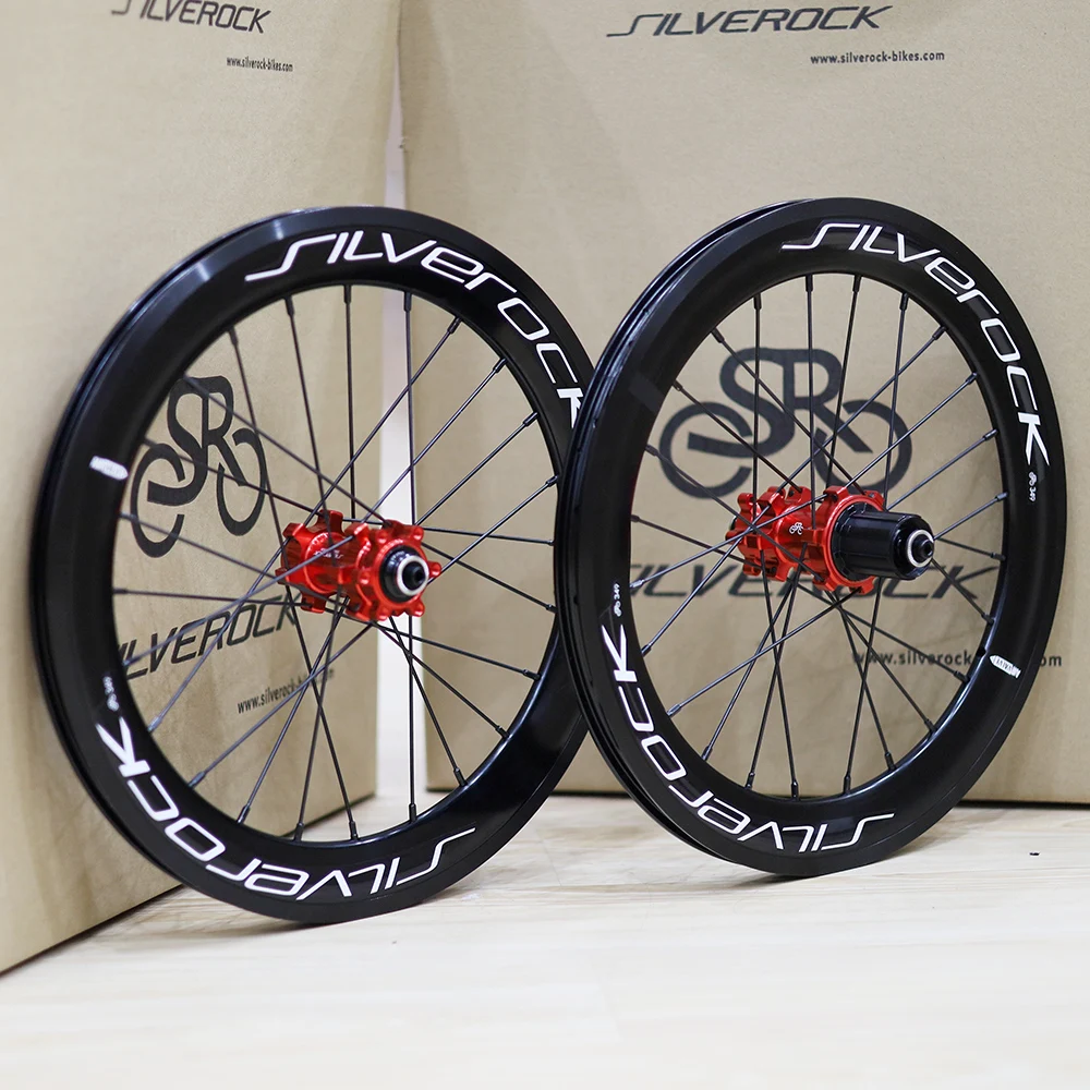 SILVEROCK SR40-002 Alloy Wheels 20inch 406 451 Disc Brake Clincher for FNHON Blast D8 Folding Bike Minivelo Wheelset QR or Thru