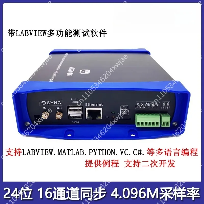 

24-Bit High Speed 0021 Card VK7016 16CH 256KHz uV Resolution Ethernet USB WiFi for LabVIEW MATLAB Python (123 characters)