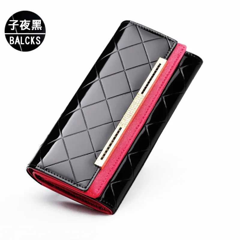 Ladies purse long real leather high-end multi-card large capacity multi-function zipper flip purse