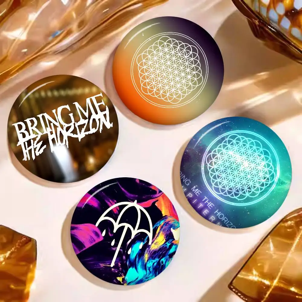 Rock Band B-Bring Me the Horizon 58mm Animals Funny Brooches Badge Backpack Clothes Gift Accessory