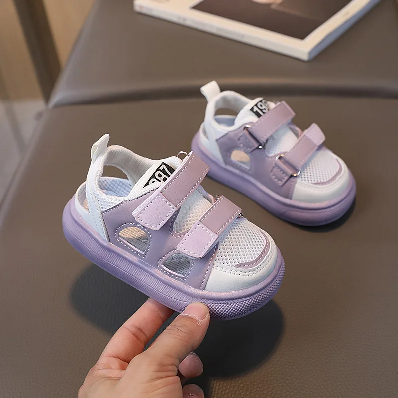 Children Sandals Boys Girls Toddler Mesh Sneakers Non-slip Soft Bottom Kids Shoes Summer Breathable Baby Girl Boys Shoes Sandals