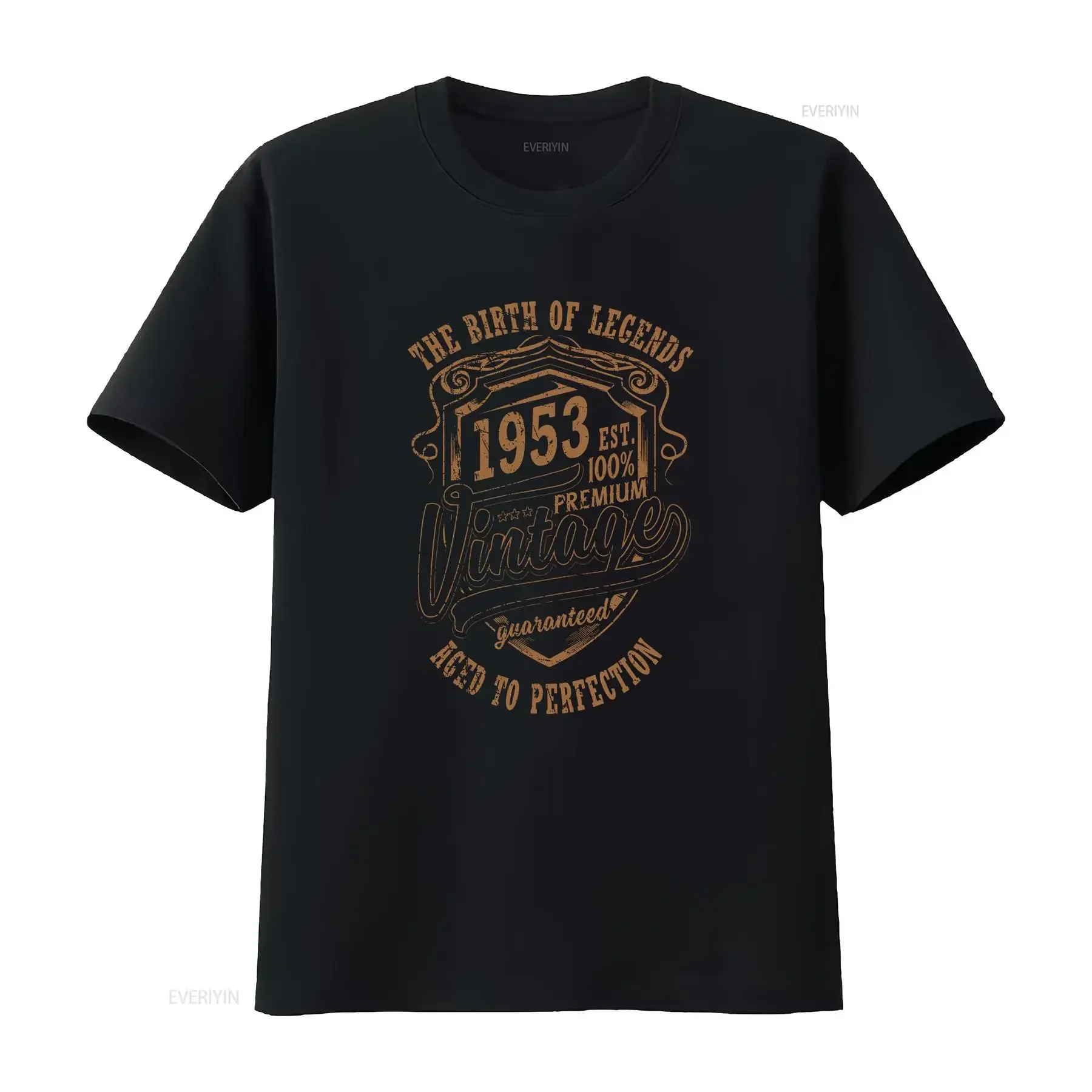 70th Birthday T Shirt 1953 Mens Funny 70 Year Old The Birth Of Legends vintage Washed fashion Soft Comfortable designer clothes