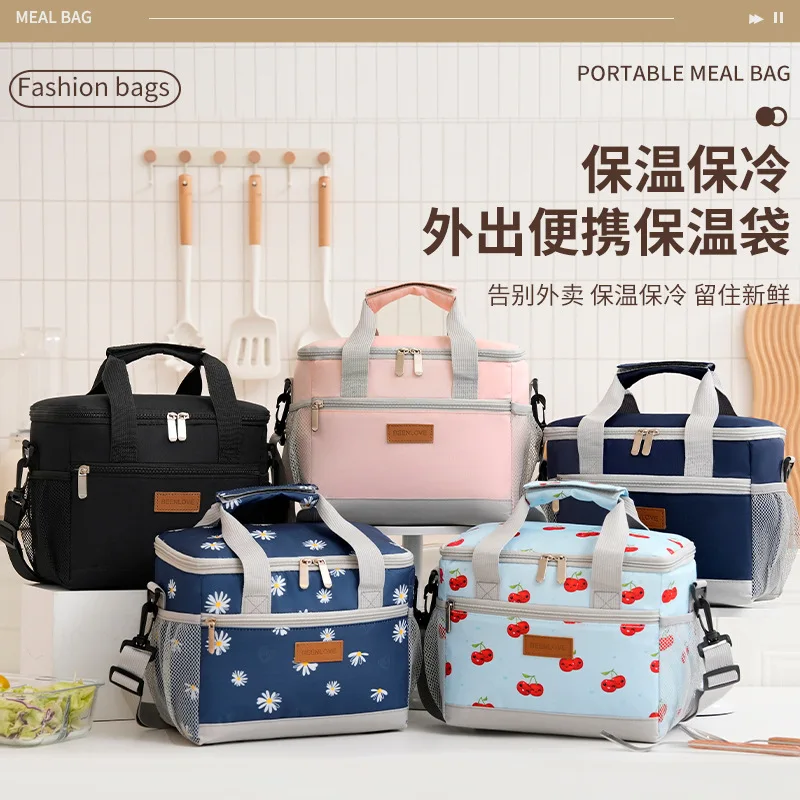 Thermal Lunch Bag, Portable Thermal Heating Bags, Waterproof Oxford Cloth Outdoor Picnic Ice Bags, Thick Waterproof Thermalbags