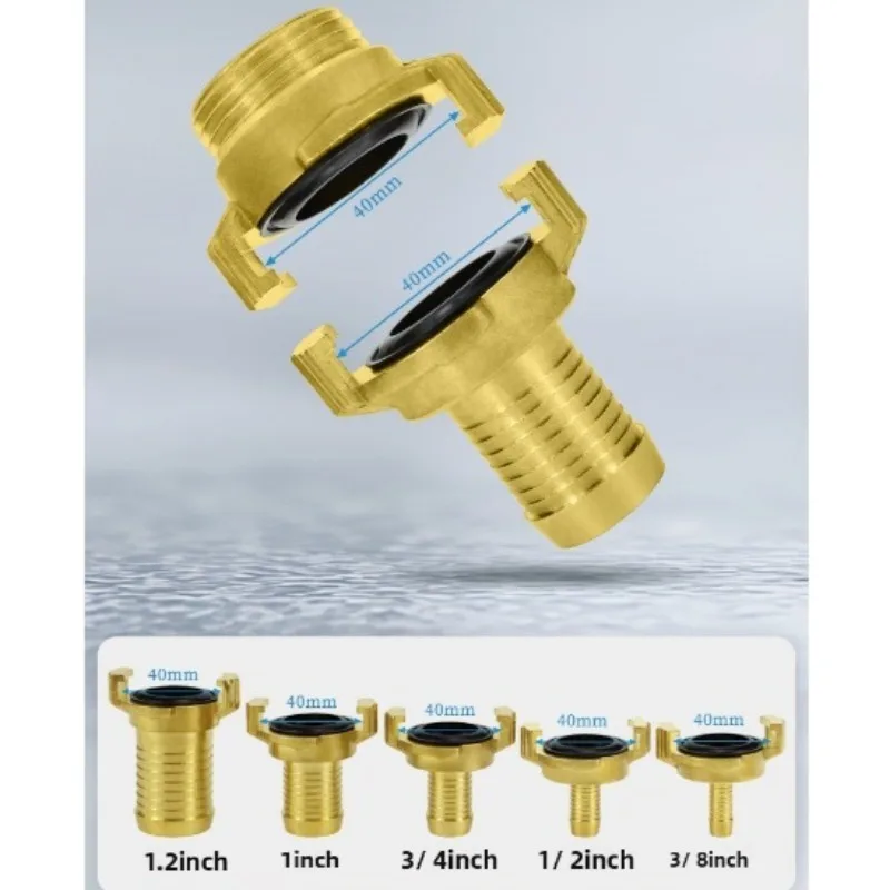 GEKA Brass Female Thread Coupling, German Air Hose Quick Connector for Spraying, Sandblasting, Mortar Machine