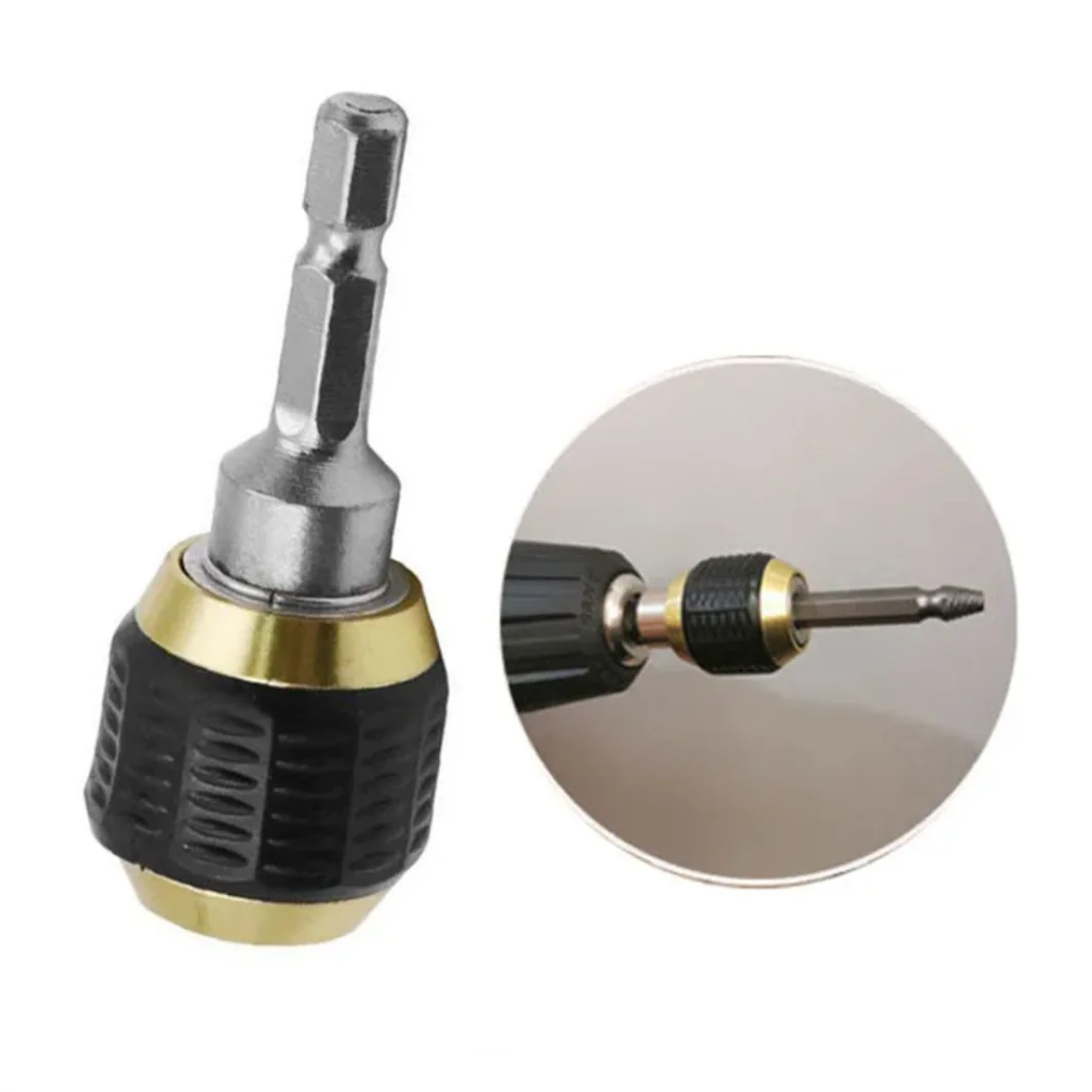 Large Head Pop-up Quick Release Self-locking Hexagonal Handle Extension Rod Electric Drill Driver Conversion Screwdriver Tool view 3