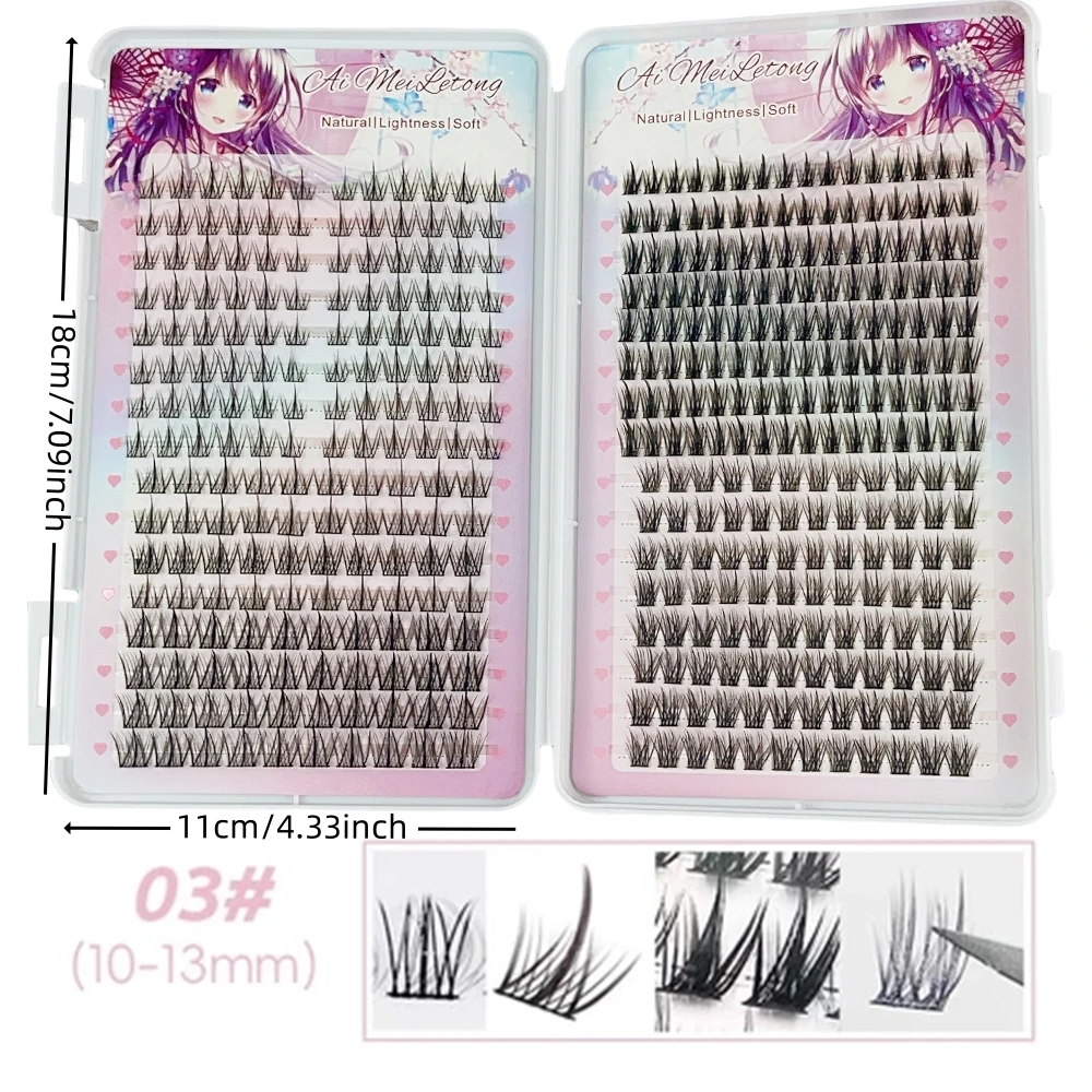 Wimpernbuch, falsche Wimpern, 16 Reihen doppelseitiger natürlicher lockiger Wimpern, 10–13 mm, wiederverwendbar/Wimpern/Weizen-falsche Wimpern