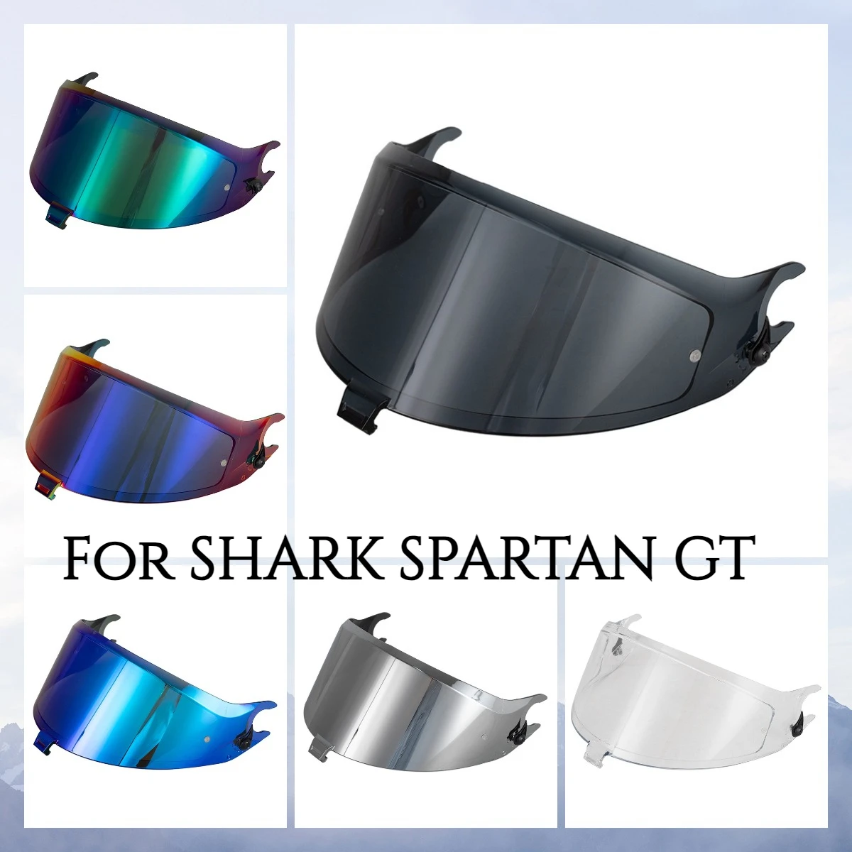 

1pcs Helmet Visor for SHARK SPARTAN-GT/GT-PRO /SPARTAN-R S Anti-UV Dustproof Helmet Lens Helmet Accessories Sunglasses