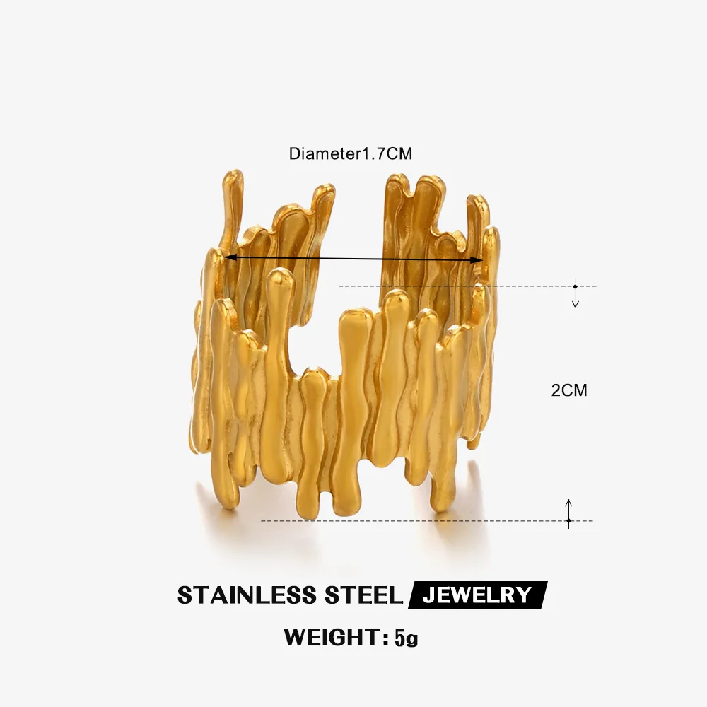 Personalized Hip Hop Geometric Line Ring Women Student Teen Street Style Accessories Stainless Steel Rings Couples Jewelry