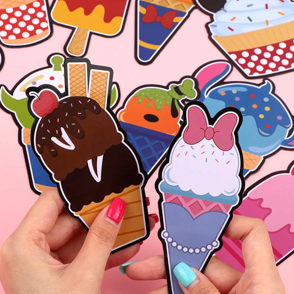 12 قطعة ديزني ميكي ماوس كوب كعكة شكل مغناطيس الباب غرزة الثلاجة الغريبة الآيس كريم ملصقات المغناطيسي للديكور المنزل