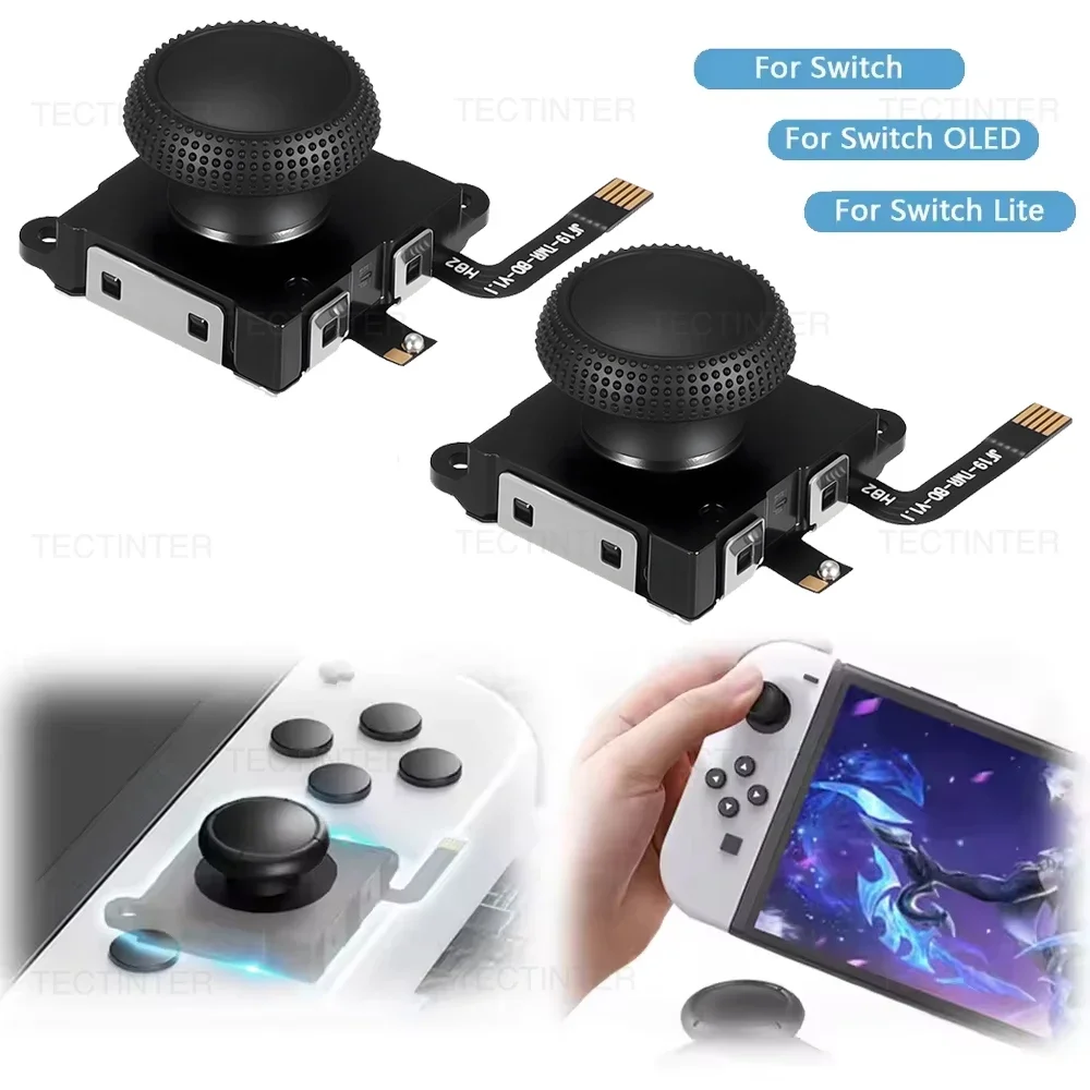 2-4PCS Replacement Hall Effect Joystick For NS Switch/Lite/OLED