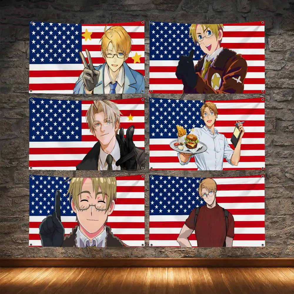 America A-Alfred F Jones Flags Suitable For Party Club Outdoor Interior Wall Decoration Banner Fans Gift