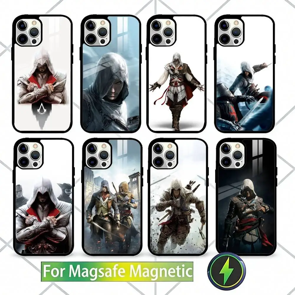 

A-AssassinS Game C-Creed Phone Case For iPhone17,16,15,14,13 Plus,Pro Max Magnetic For Magsafe Wireless Charging