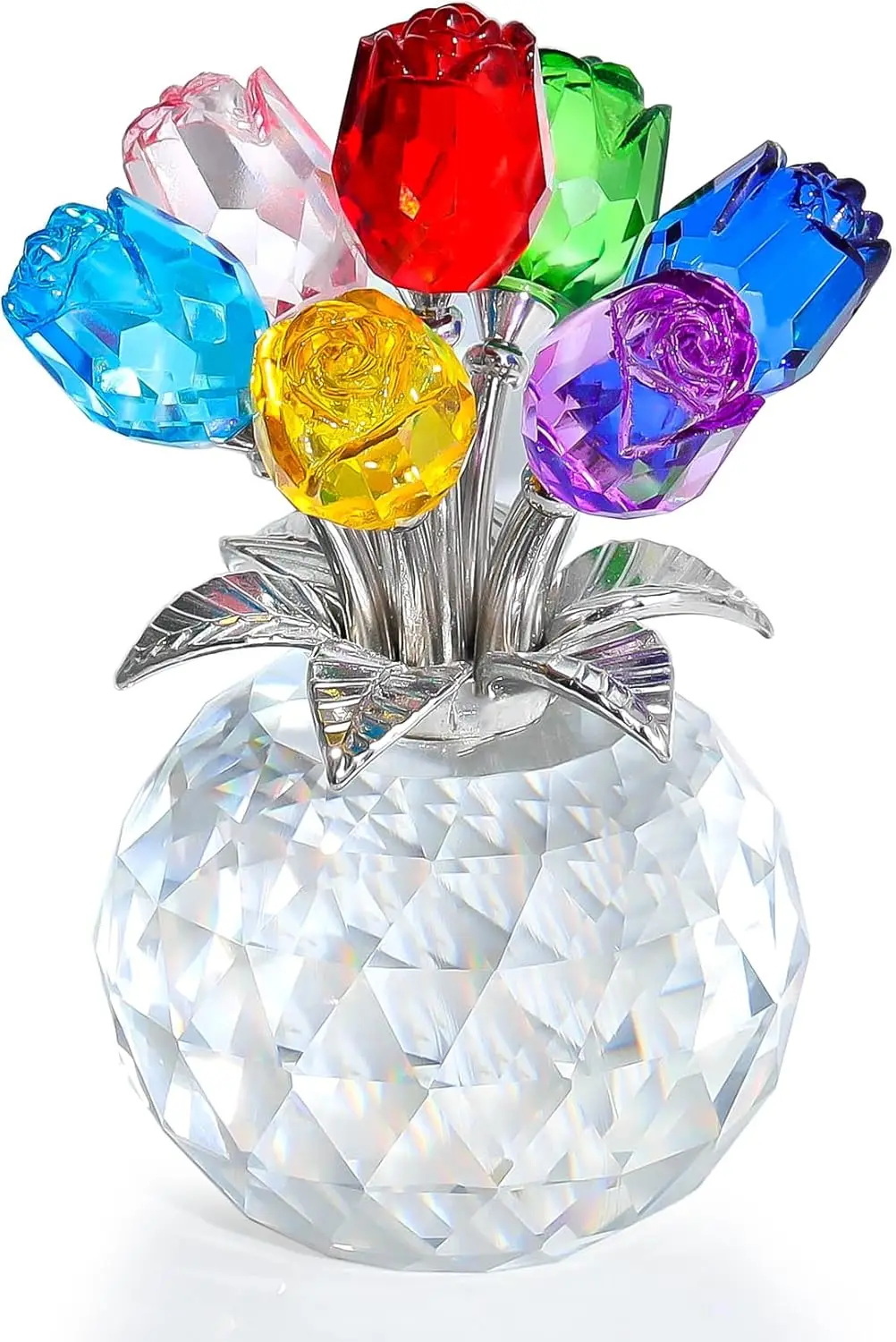 Hand-Finished FOR CRYSTAL Ornament for Adding Refined Visual Interest to Bookshelves Desks or Side Tables Hand-Finished
