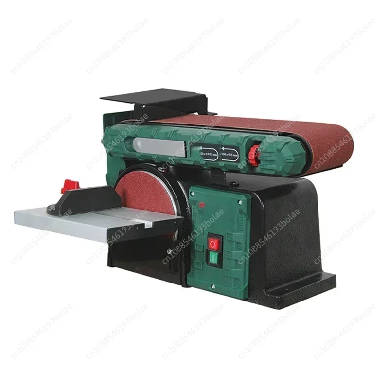 220V Belt Sander Sharpener Grinding Tool Electric Desktop Belt Machine Woodworking Polishing Grinder