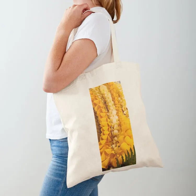 

Lei Puakenikeni Tote Bag canvas tote bags foldable reusable bag tote bag custom Woman shopper