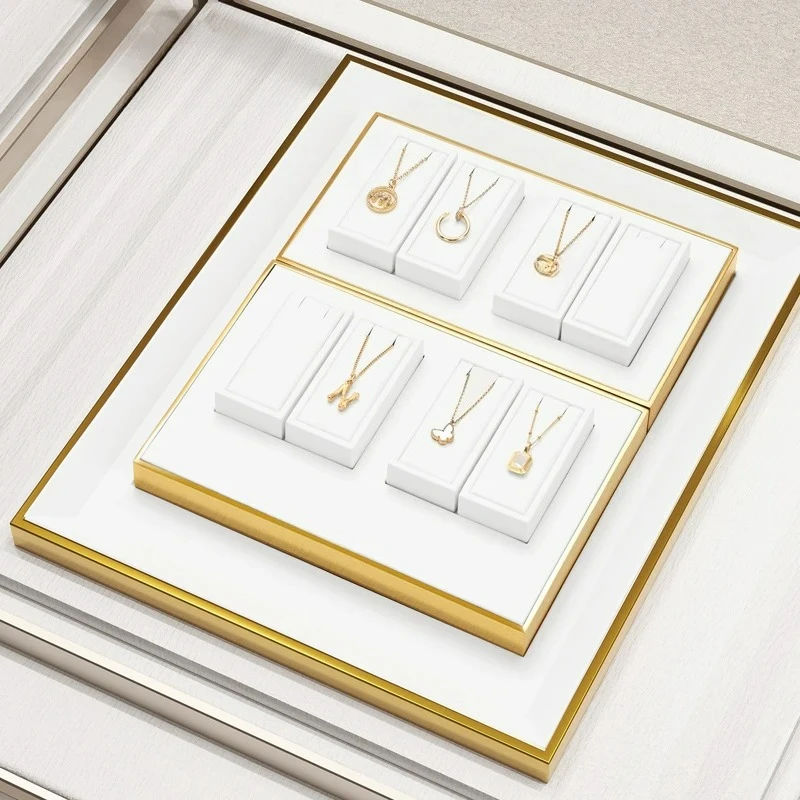 

Jewelry display props, light luxury necklaces, rings, earrings display counter, jewelry display rack