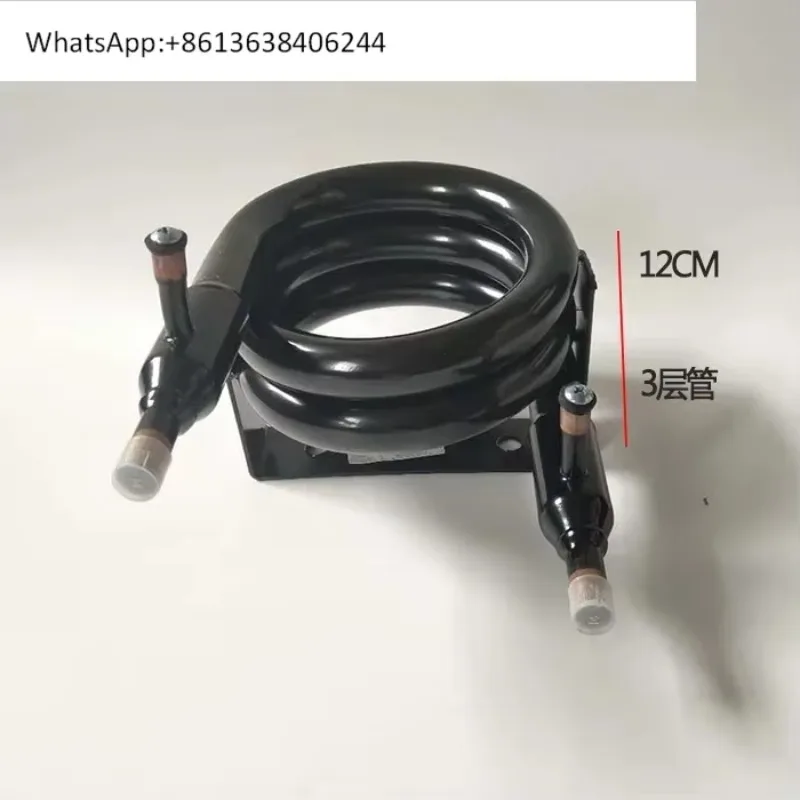 Ice machine water-cooled condenser air conditioning sleeve type radiator 0.5 0.75 1 1.5 2 3 5 6P horses