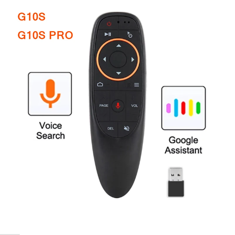 G10 G10S Pro Backlit Air mouse 2.4G Wireless Voice Remote Control Microphone Gyroscope IR Learning for Android tv box X96 mini